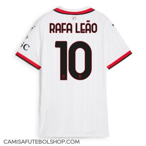 Camisa de time de futebol AC Milan Rafael Leao #10 Replicas 2º Equipamento Feminina 2024-25 Manga Curta